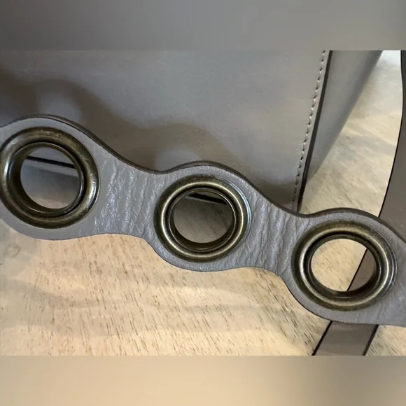 Rebecca Minkoff Gray taupe leather ring, satchel shoulder Crossbody bag - Picture 11 of 14